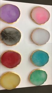 Nhựa Tự Nhiên Đá Cao Cấp Móng Tay Nghệ Thuật Bảng Phối Màu Vẽ Pallet Cho DIY Làm Móng Tay Giả Đầu Móng Tay