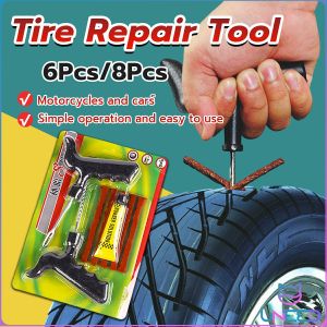 Need. Car and motorcycle Tubeless Tire Repair Tools Kit bicycle Accessories 8pcs/6pcs