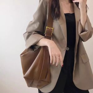 Soft Leather Tote Bag Womens New 2025 Class Commute High-End Large Capacity Single Shoulder Slant Cross Bag Fashion Trend