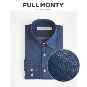 Dark Button Down Formal Business Casual Fitted Cotton Shirt