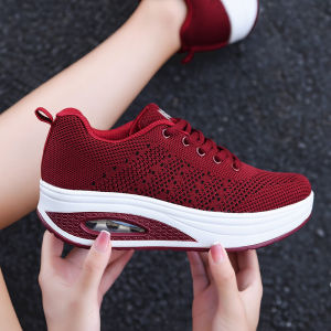 Giày Đế Dày Thường Ngày Thời Trang Mùa Xuân 2025 Cho Nữ Giày Khiêu Vũ Thoáng Khí Đế Bông Đế Cao Su Đế Xuồng