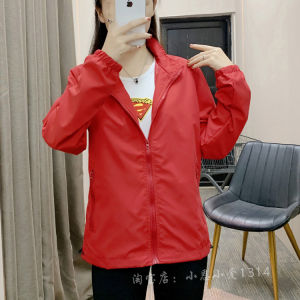 Slimming Thin Ladies Sporty Jacket Autumn Spring Season Large Size Casual Stand Collar Zipper Closure Long Sleeve Polyester