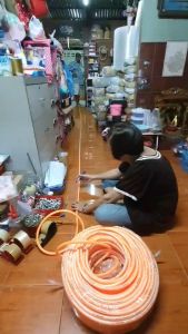 3ชั้น ยาว 20 เมตร สายลม สายพ่นยา มิตซู ซาก้า หนา สำหรับเก้าพันธุ์ รวมถุงและการแสดงกระดูก