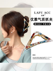 กิ๊บติดผมทรงสามเหลี่ยมขนาดใหญ่สำหรับผู้หญิง กิ๊บติดผมหัวท้ายผมแบบใหม่ปี 2025 แฟชั่นสไตล์เกาหลี ดีไซน์สุดเก๋ไก๋