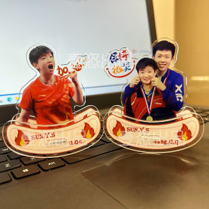 Acrylic Tabletop Display Sha Head Combination Double-Sided Figure Stand Customizable Entertainment Collectible Toy for All