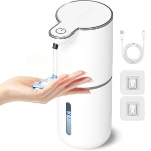 New 380ml Capacity Low Noise Light Display 4-Levels Adjustable Foam/Liquid Modes Electric Automatic Smart Sense Soap Dispenser