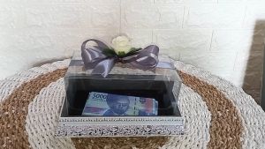Kotak Frame Fiber Tempat Uang untuk Seserahan dan Mahar Pernikahan - FU