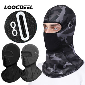 LOOGDEEL Windproof Cycling Face Balaclava Running Fishing Skiing Hat Headwear Winter Climbing Hiking Fleece Thermal Keep Warm
