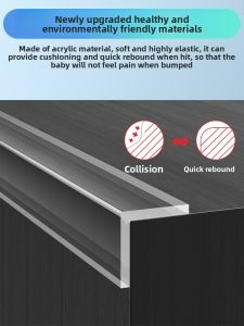 Thickened Transparent Self-Adhesive Corner Protection Strip Baby Safety Soft Edge Wall Sticker Table Corner Wall Corner Guard