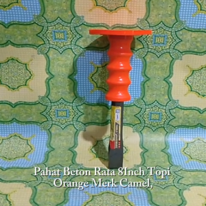 Pahat Beton Rata 8 8In 8Inch Topi Orange Merk Camel