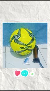 Bola Futsal Molten Vantaggio empuk murah asli size 4 untuk profesional dewasa dan anak anak plus 3 cone krucut