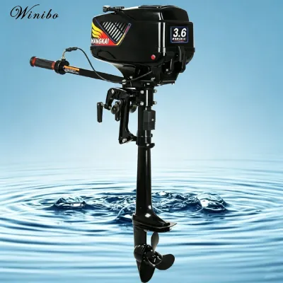 hangkaiOutboard Engine Motor Water Cooling System Outboard Boat Motor 2 Stroke 3.6HP
