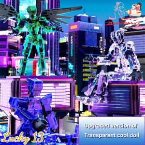 NEW#5th Generation Lucky 13 Action Figure 3d Printed Mobile Doll Set Titan Robot Kid Educational Toy