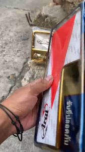 COVER PLAT NOMOR BINGKAI PLAT NOMOR MOTOR MODEL TULISAN THAILAND ORIGINAL ARAI PLUS MIKA