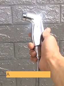 OKKFINE Pressurized High Pressure Spray 304 Stainless Steel Silver Booster Faucet Toilet Spray
