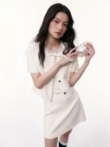 TAMMY TANGS | TAMMY TANGS Sugar Power Summer 2025 Short Sleeve Diamond Decorated Acetate Suit Jacket Womens Short Style Sweet Fashion