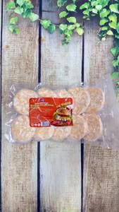 Nhân Hamburger Tôm Ebi Katsu Đông Lạnh 400g (10 Miếng) Tẩm Bột Xù Sẵn Không Cần Rã Đông Tiện Chiên - chế biến sẵn