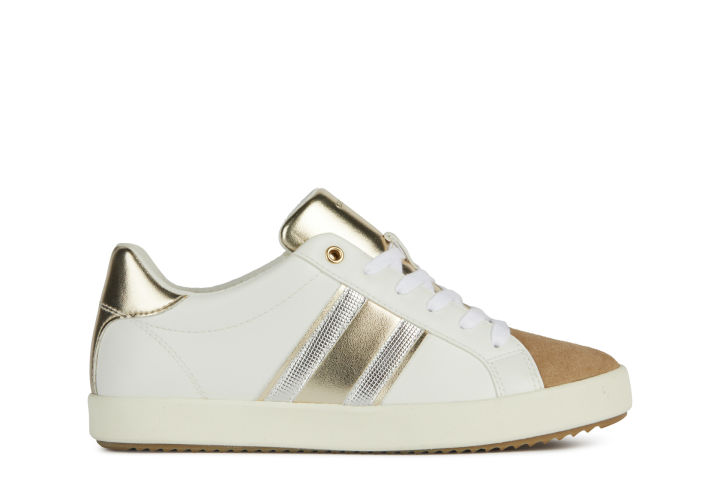 GEOX WOMEN SHOES SNEAKERS D BLOMIEE F WHITE/ LT - Main Image