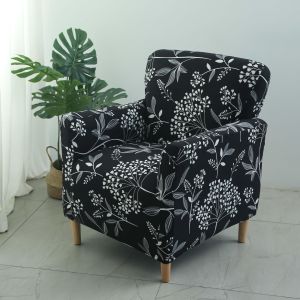 Elastic Full Cover Sofa Slipcover For Single High Back