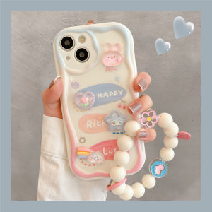 KVZUVUU | Stylish Cartoon Rabbit & Bear Phone Case for iPhone 17 & iPhone 16 Pro Max