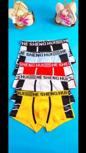 High Quality Cotton Boxer Brief for Boys New Style Plain Solid Color Design Breathable Underwear Set for Teens & Adult