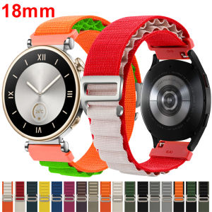 18mm Alpine Loop Strap For Huawei Watch GT4 41mm Bracelet Nylon Band For Garmin Venu 3S 2S Vivoactive 4S 3S Forerunner 265S 255S