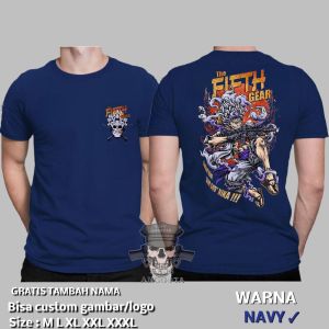 KAOS ONE PICE THE FIFTH GEAR TANGAN PANJANG DAN PENDEK TERBARU