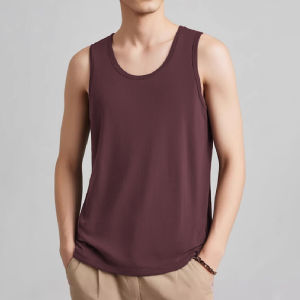 SAUNDU | Ice Silk Cooling Quick Drying Tank Top Men Summer White