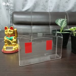 กล่องอะคริลิค รี้มือถือ ติดผนัง หนา 2 มิล แบบดัดขึ้น รูป