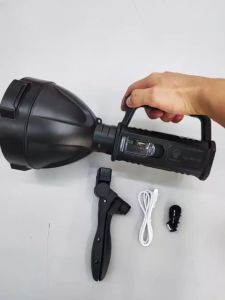 Big LED Super Bright Torch Light 8000W LCD Display *Long Lasting Battery *With Rope to hang Spotlight Camping Flood Light
