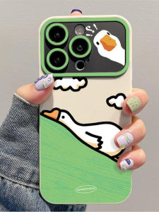 Creative Cute  Phone Case Liquid Silicone Protective Shell Shockproof Soft Cover for 15Promax 14Plus 13 12 Mini Models