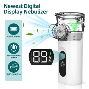 NEW W12 Nebulizer Intelligent silent digital display Nebulizer Medical inhaler Home handheld Portable Nebulizer steaming device