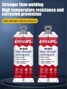 LOOLIFL | W-668 Keo Đúc Cường Độ Cao Để Sửa Chữa Kim Loại Hàn Nguội Chất Kết Dính Chịu Nhiệt Chống Thấm Nước Cho Ống Sắt Đúc Không Gỉ
