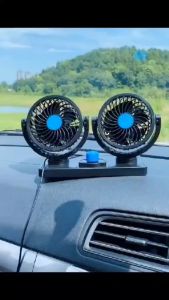 Kipas Angin Mobil 12-24 Volt, Kipas Mini Truk Double Fan, dan Blower USB Car Cooling