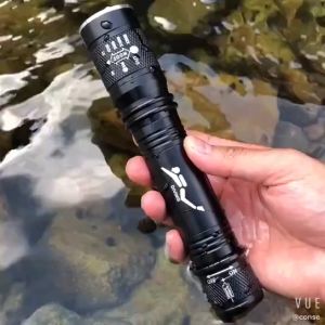 Yupard XM-L2 Tactical Flashlight 8000 Lumens Waterproof Diving Torch Rechargeable Zoomable T6 LED 960 White