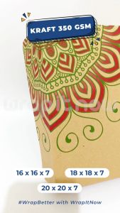 (Isi 10pcs) Dus Kraft 16x16x7 Cetak/ Box Nasi Berkat Nasi Kondangan Dus Pesta Motif Selamat Menikmati Warna Warni Catering Nasi Kotak Snack Cantik Bakery Brownies Kue Pudding