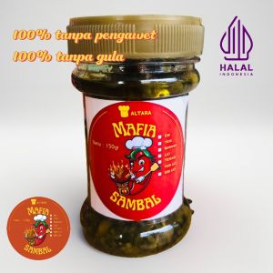 Sambel praktis pedas gurih Paket Hijau combo hemat 2 botol 150 gram SAMBAL MAFIA ALTARA
