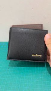 Baellerry Factory Outlet D2394 Man Bifold Wallet Dompet Uang Lipat Tebal Bahan PU Keren Tampilan Kulit Jeruk Dengan Tempat Koin
