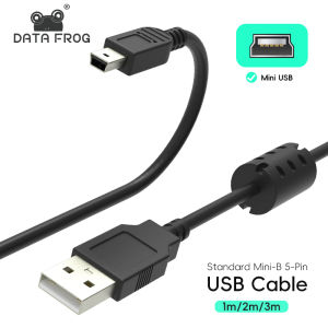 Data Frog | Data Frog USB A to Mini B 5 Pin Cable High-Speed Charger & Data Transfer Line for GP2X F200/Wiz PS3 Controller PSP Series NDSi