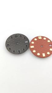  28.5mm watch dial nh35 dial Fish scale dial Wave dialC3 Green night light For NH35 NH36 Movement Watch replacement parts