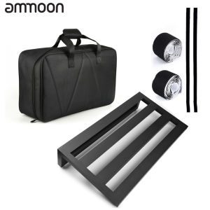 Large Size Guitar Effect Pedal Board Aluminum Alloy Pedalboard 19.7 11 Inch with Carrying Bag