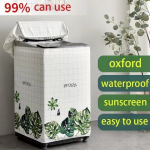 Washing machine cover Microwave Oven Refrigerator Waterproof dustproof Sunscreen Cloth furniture Suitable for 99% brand washing machines Dustproof Waterproof Sunscreen and Mildew proof Washing Machine protective cover