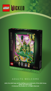 [BrickMonster] LEGO 75685 Wicked Emerald City Wall Art