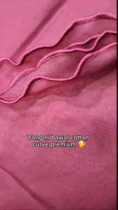 Tudung Bawal Curve Cotton B45 |tudung nikah tudung tunang | mudah bentuk | kain sejuk | awning on point