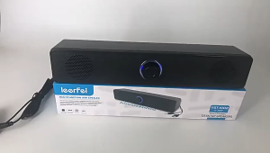 Speaker Bluetooth 5.0 Super Bass Aktif Subwoofer Sound bar RGB LED Light Computer TV TF 360° Stereo