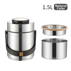 Vacuum Insulated Lunch Box Stainless Food Grade Double Layer Portable