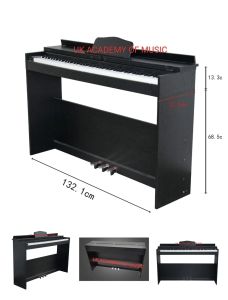 UK Exam Grade Digital Piano Hammer Action Fully Weighted 88 Keys With Bluetooth and Flip Wood Cover