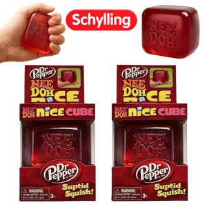 Dr Pepper X Schylling Nice Cube Squishy Stress Relief Toy Soft Squeeze Fidget Cube for Kids & Adults Anxiety Relief Sensory Toy