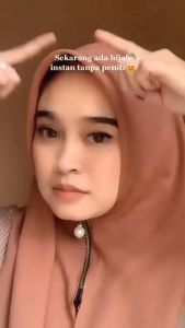 Hijab zipper Resleting Terbaru / Jilbab Instan Zipper / segi empat instan zipper / Hijab wanita viral / hijab sleting instan lasercut