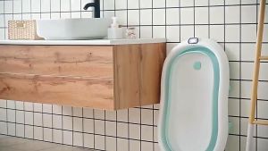 SKISOPGO เบาะรองอาบน้ำเด็ก เบาะรองอาบน้ำ ระบายอากาศได้ กันลื่น ที่รองอาบน้ำ ที่รองอาบน้ำเด็ก เบาะรองอาบน้ำเด็กทารก